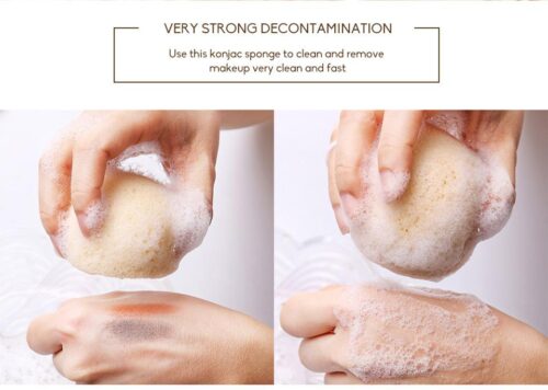 Konjac Konnyaku Exfoliator Cleansing Sponge Facial Care Makeup Tools