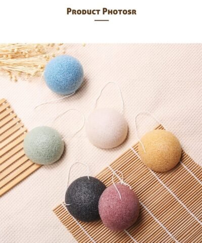 Konjac Konnyaku Exfoliator Cleansing Sponge Facial Care Makeup Tools