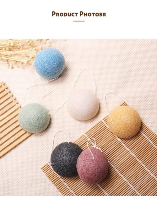 Konjac Konnyaku Exfoliator Cleansing Sponge Facial Care Makeup Tools