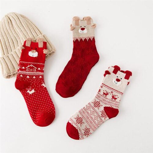 Women's Christmas Cotton Sock