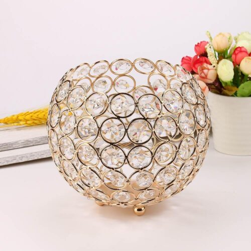 Apex Valentines Day Crystal Tea Light Candle Holders