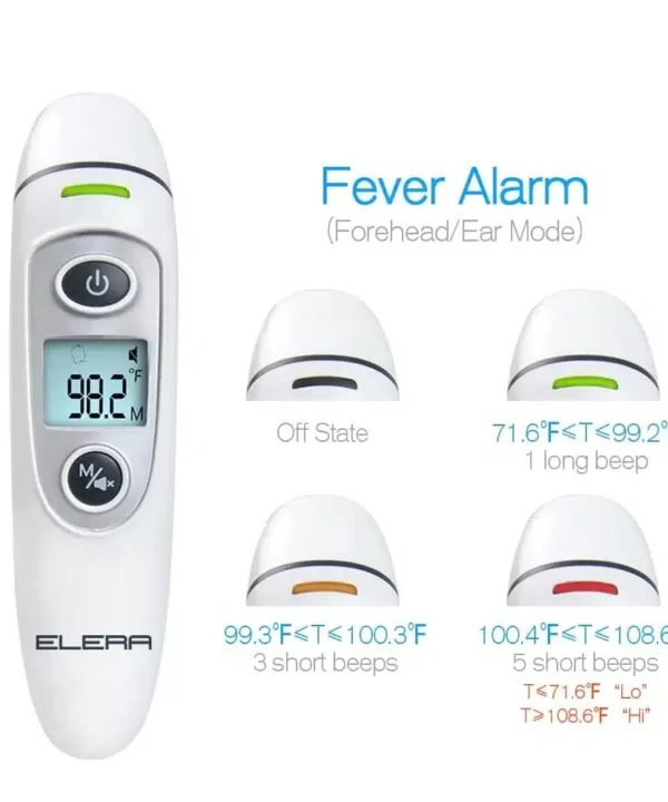 Elera Digital Infrared IR LCD Temporal Artery Thermometer