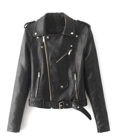 Women's Leather Moto Jacket