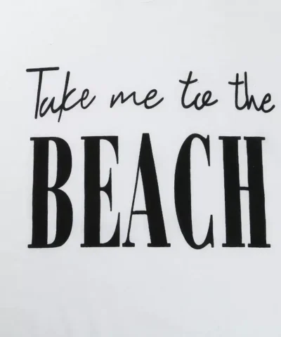 Women's Summer Tassel Logo Print Baggy Beach Dress