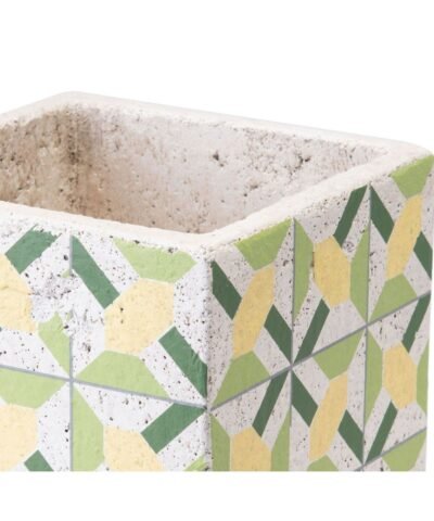Zuo Cement Flower Planter Green And Yellow