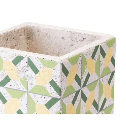 Zuo Cement Flower Planter Green And Yellow