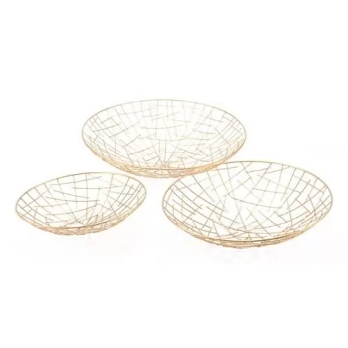 Zuo Set of 3 Gold Plate Gold