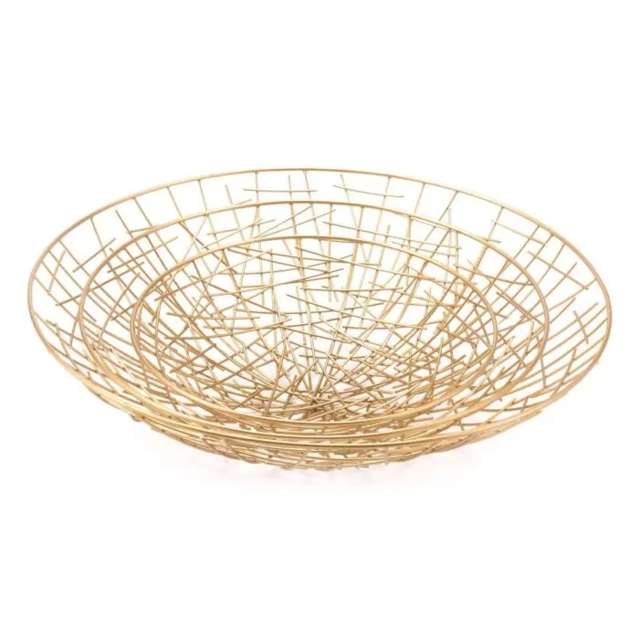 Zuo Set of 3 Gold Plate Gold