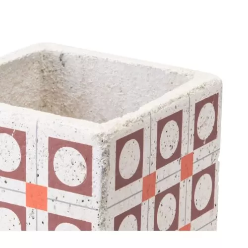 Zuo Cement Squares Planter Red And Orange