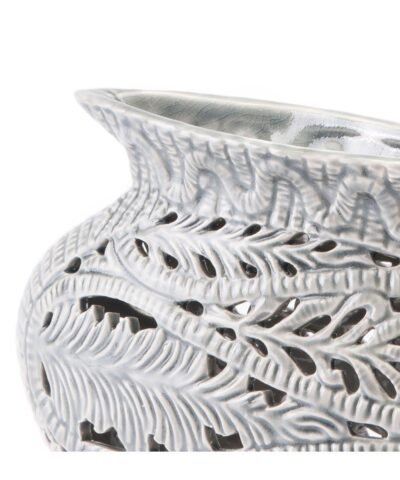 Zuo Leaves Short Vase Gray