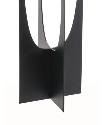 Zuo Equis Black Candle Holder Lg Black