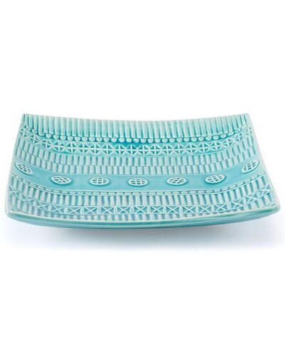 Zuo Tribal Plate Bowl Blue