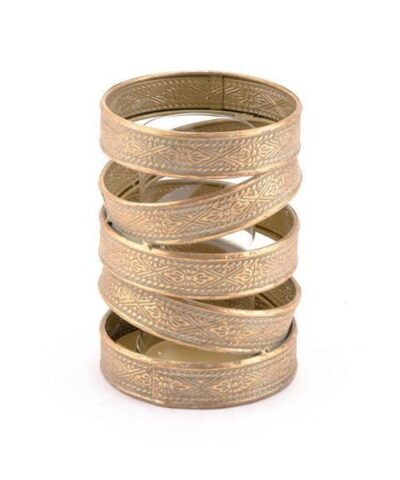 Zuo Cinta Candle Holder Sm Antique Gold