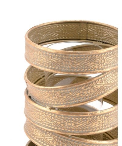 Zuo Cinta Candle Holder Sm Antique Gold