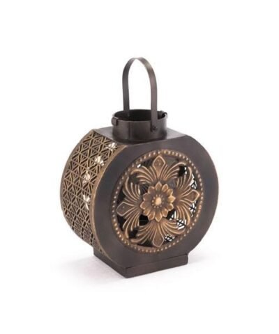 Zuo Leaves Lantern Small Candle Holder Black & Gold