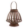 Zuo Bamboo Lantern Candle Holder Brown