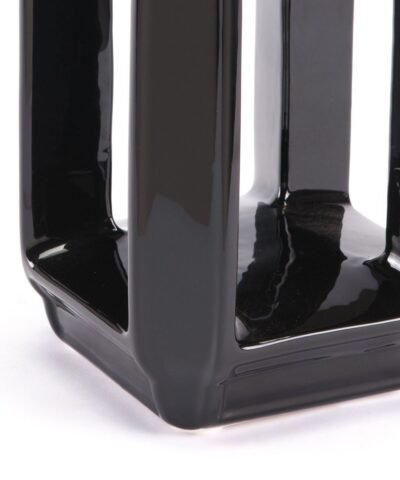 Zuo Japanese Black Candle Holder Lg Black