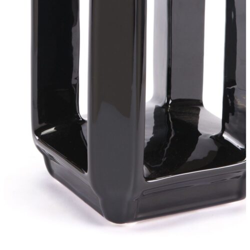 Zuo Japanese Black Candle Holder Lg Black