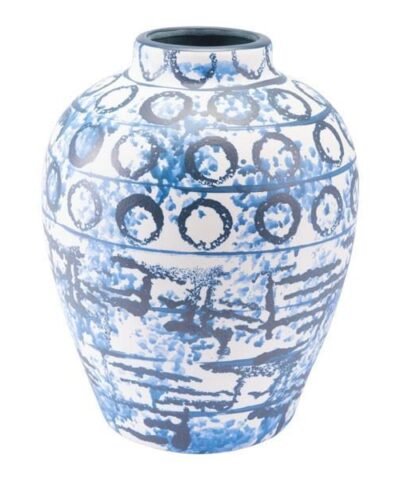 Zuo Ree Md Vase Blue & White