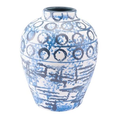 Zuo Ree Md Vase Blue & White