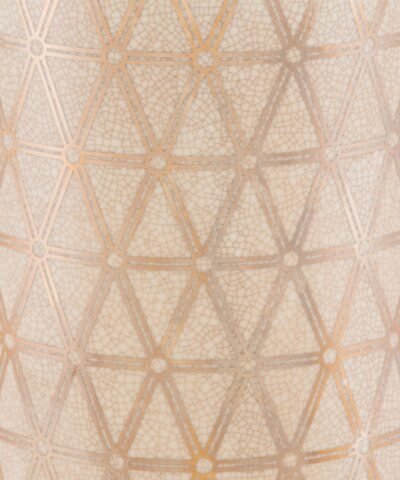 Link Covered Jar Small Gold And Yellow