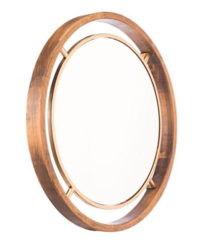 Zuo Round Gold Mirror