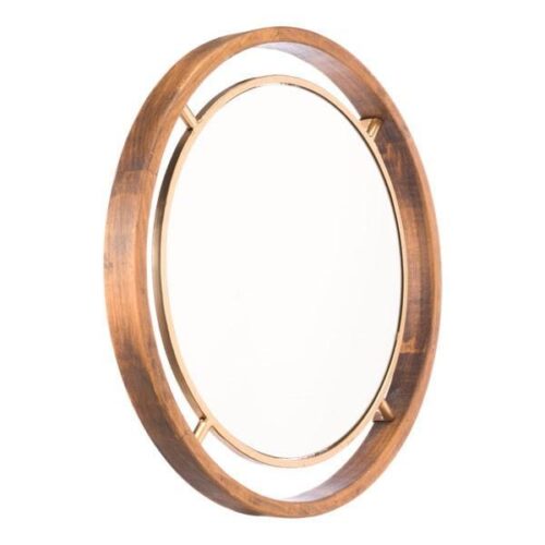 Zuo Round Gold Mirror