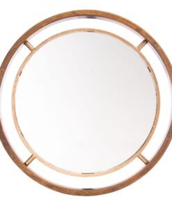 Zuo Round Gold Mirror