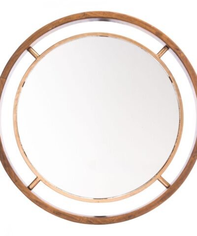 Zuo Round Gold Mirror