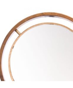 Zuo Round Gold Mirror