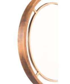 Zuo Round Gold Mirror