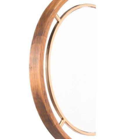 Zuo Round Gold Mirror
