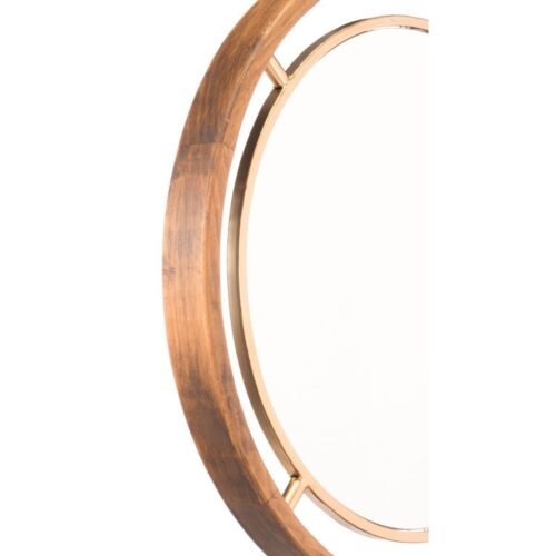 Zuo Round Gold Mirror