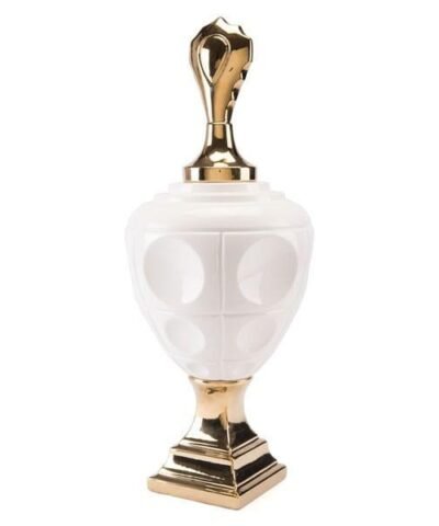 Geisha Jar Large Gold & White