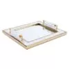 Zuo Tray With Horn Handle White