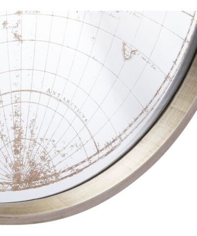 Zuo Hora Mundial Clock Antique Silver