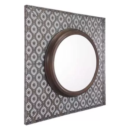 Zuo Plaque Mirror Antique Metal