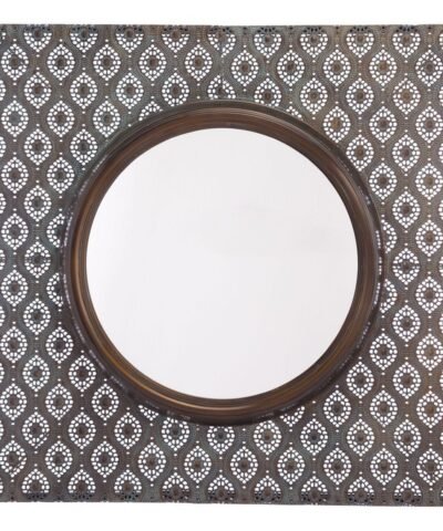 Zuo Plaque Mirror Antique Metal