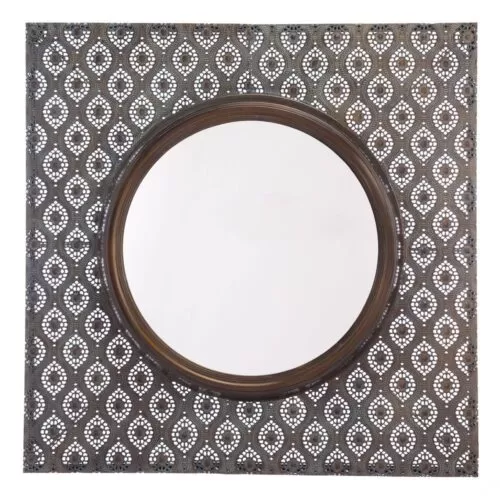 Zuo Plaque Mirror Antique Metal