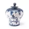 Mar Medium Temple Jar Blue & White