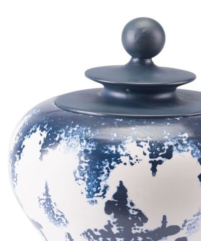Mar Medium Temple Jar Blue & White