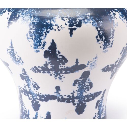 Mar Medium Temple Jar Blue & White