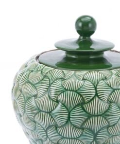 Ventra Small Temple Jar Green
