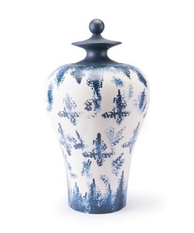 Mar Large Temple Jar Blue & White