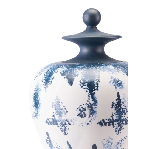 Mar Large Temple Jar Blue & White