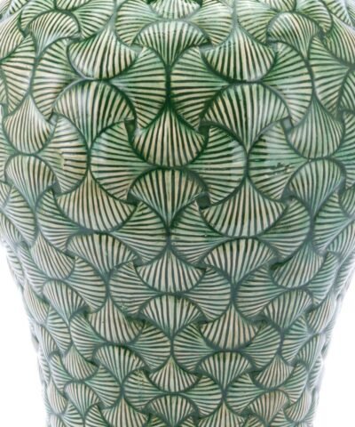 Ventra Large Temple Jar Green