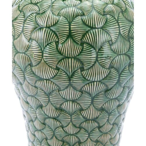 Ventra Large Temple Jar Green