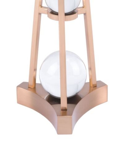 Zuo Candle Holder With Orbs Small Antique Brass