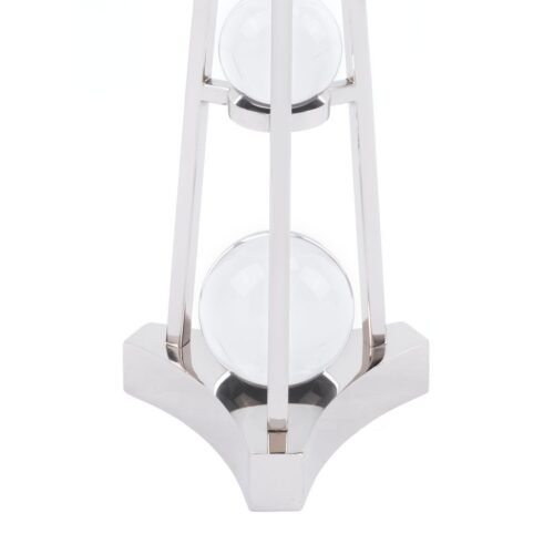 Zuo Candle Holder With Orbs Small Nickel