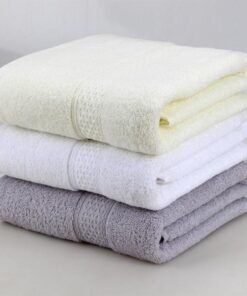 100% Cotton Solid Bath Towel